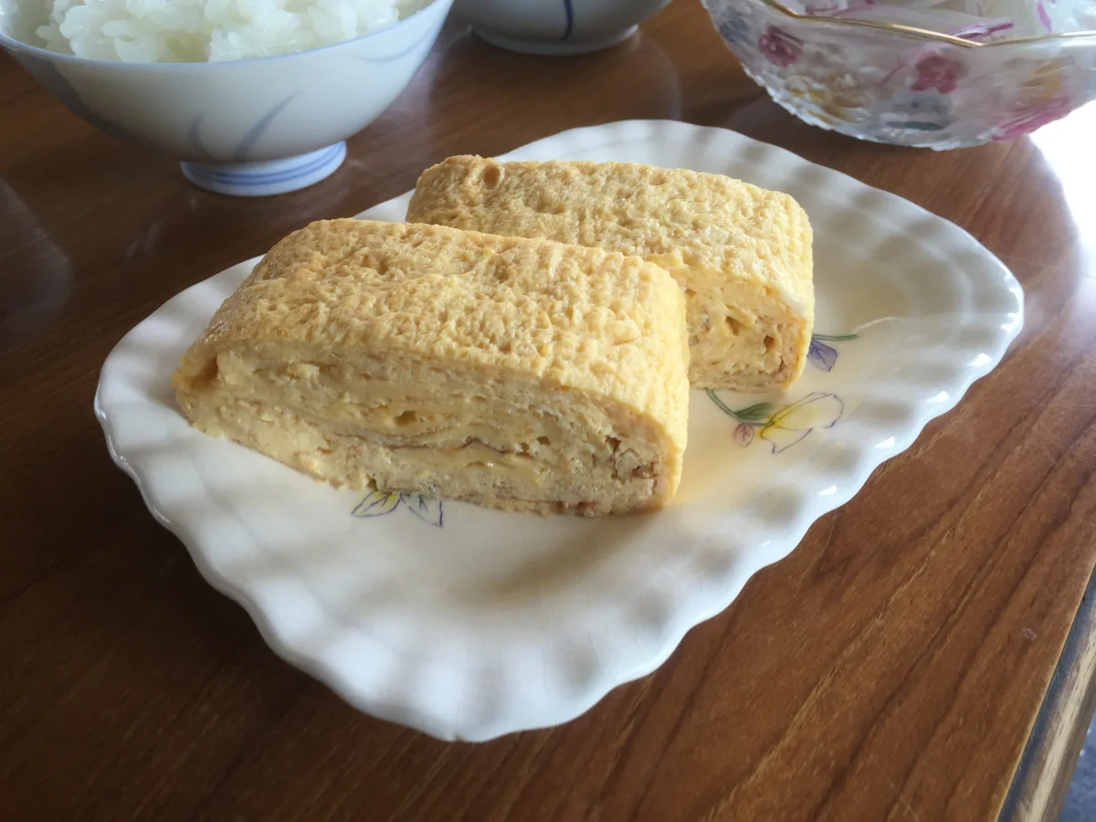 さんろく茶屋の玉子焼きのおかず